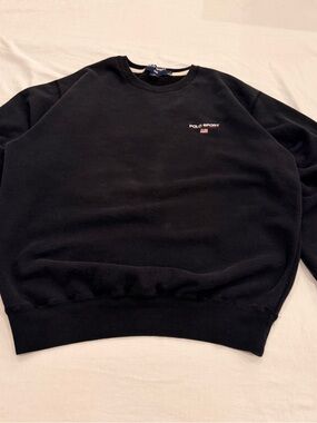 Vintage Polo sport by Ralph Lauren navy Crewneck Sweatshirt Polo Sport Logo